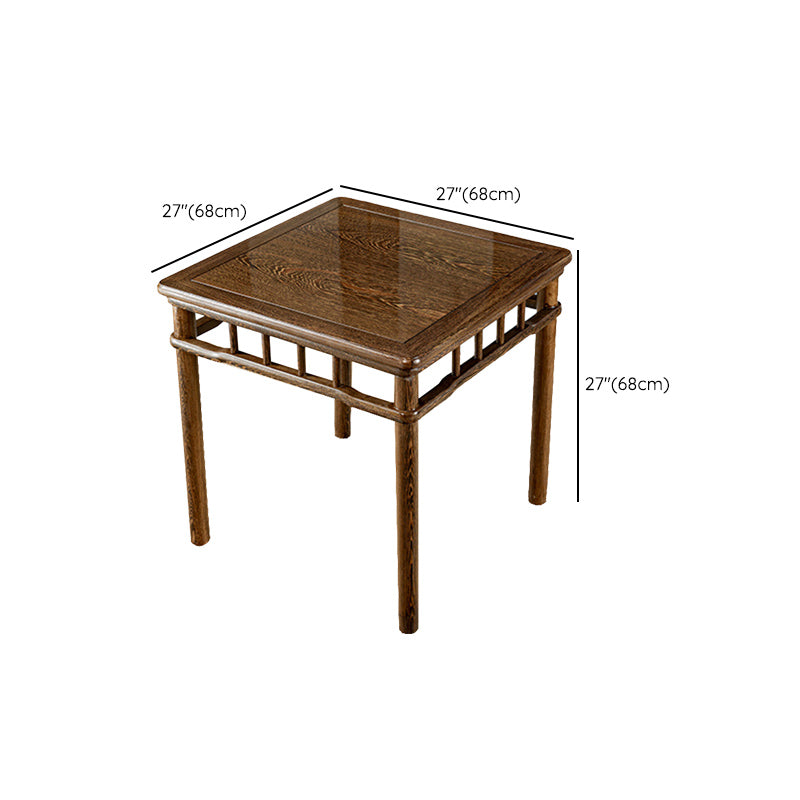 Modern Simple Dining Table Square Dinner Table with Solid Wood Legs Clearhalo 'Dining Tables & Seating' 'Dining Tables' 'dining_table' 'furn' 'furn_dining_table' 'Furniture' 'Kitchen & Dining Furniture' 7221022