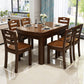Brown Solid Wood Dining Table for Home Modern Foldable Dinette Table Clearhalo 'Dining Tables & Seating' 'Dining Tables' 'dining_table' 'furn' 'furn_dining_table' 'Furniture' 'Kitchen & Dining Furniture' 7221024