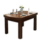 Brown Solid Wood Dining Table for Home Modern Foldable Dinette Table Clearhalo 'Dining Tables & Seating' 'Dining Tables' 'dining_table' 'furn' 'furn_dining_table' 'Furniture' 'Kitchen & Dining Furniture' 7221029