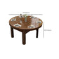 Brown Solid Wood Dining Table for Home Modern Foldable Dinette Table Clearhalo 'Dining Tables & Seating' 'Dining Tables' 'dining_table' 'furn' 'furn_dining_table' 'Furniture' 'Kitchen & Dining Furniture' 7221033