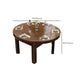 Brown Solid Wood Dining Table for Home Modern Foldable Dinette Table Clearhalo 'Dining Tables & Seating' 'Dining Tables' 'dining_table' 'furn' 'furn_dining_table' 'Furniture' 'Kitchen & Dining Furniture' 7221035