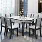 Modern Style Dining Table Rubberwood Legs Dinner Table for Living Room