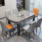 Modern Style Dining Table Rubberwood Legs Dinner Table for Living Room