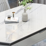 Modern Style Dining Table Rubberwood Legs Dinner Table for Living Room