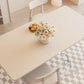 Modern 1/4/5 Pieces Dining Room Table Rectangle Stone Furniture in White