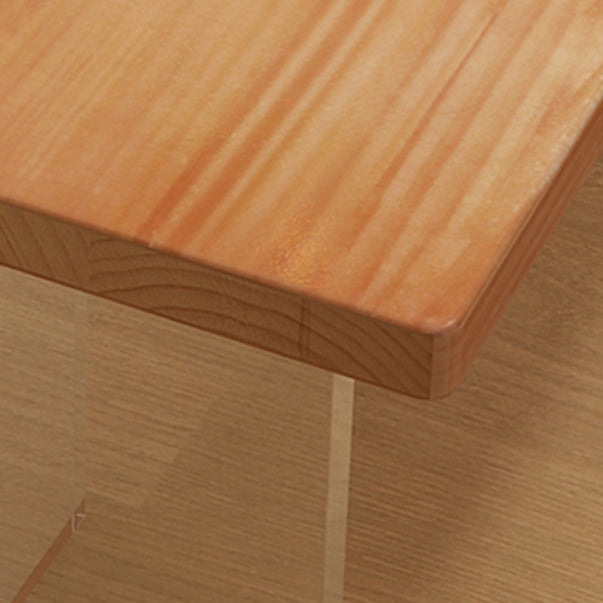 Juego de comedor moderno fijo 1/7 pcs muebles de madera maciza marrón para el hogar