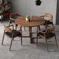 Contemporary Solid Wood Furniture 1/3/4/5 Pcs Dining Room Table Set in Brown