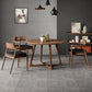 Contemporary Solid Wood Furniture 1/3/4/5 Pcs Dining Room Table Set in Brown