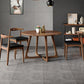 Contemporary Solid Wood Furniture 1/3/4/5 Pcs Dining Room Table Set in Brown