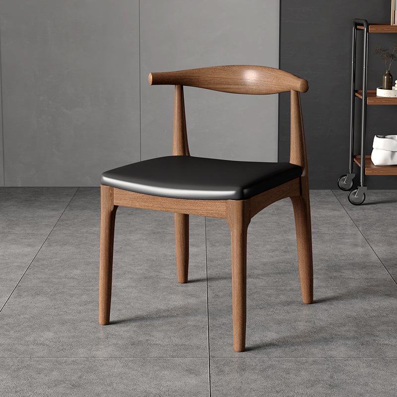 Contemporary Solid Wood Furniture 1/3/4/5 Pcs Dining Room Table Set in Brown