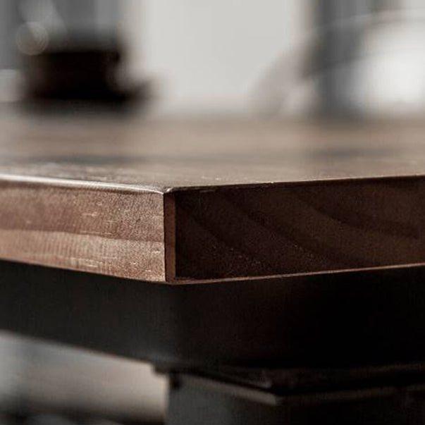 Mobili in legno solido industriale 1/4/5 pezzi set da tavolo da pranzo in altezza standard