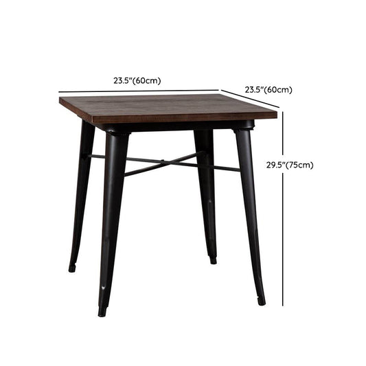 Mobili in legno solido industriale 1/4/5 pezzi set da tavolo da pranzo in altezza standard