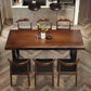 Industrial Solid Wood Furniture 1/4/5/7 Pcs Standard Height Dining Room Table Set Clearhalo 'Dining Room Sets' 'Dining Tables & Seating' 'dining_room_set' 'furn' 'furn_dining_room_set' 'Furniture' 'Kitchen & Dining Furniture' 7224201