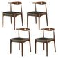 Industrial Solid Wood Furniture 1/4/5/7 Pcs Standard Height Dining Room Table Set 4 Brown Chairs Clearhalo 'Dining Room Sets' 'Dining Tables & Seating' 'dining_room_set' 'furn' 'furn_dining_room_set' 'Furniture' 'Kitchen & Dining Furniture' 7224202