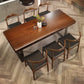 Industrial Solid Wood Furniture 1/4/5/7 Pcs Standard Height Dining Room Table Set Clearhalo 'Dining Room Sets' 'Dining Tables & Seating' 'dining_room_set' 'furn' 'furn_dining_room_set' 'Furniture' 'Kitchen & Dining Furniture' 7224211
