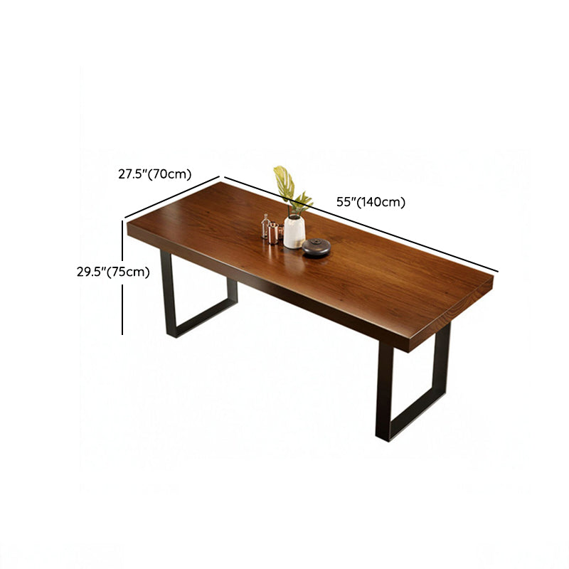 Industrial Solid Wood Furniture 1/4/5/7 Pcs Standard Height Dining Room Table Set Clearhalo 'Dining Room Sets' 'Dining Tables & Seating' 'dining_room_set' 'furn' 'furn_dining_room_set' 'Furniture' 'Kitchen & Dining Furniture' 7224217