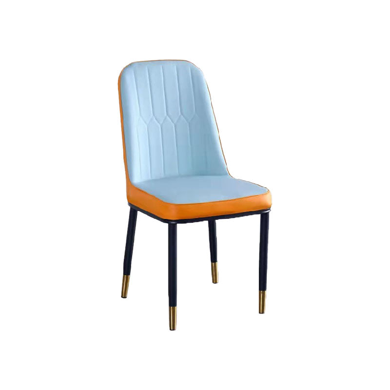 PU Leather Dining Chairs Nordic Style Parsons Armless Chair for Dining Room Clearhalo 'Dining Chairs' 'Dining Tables & Seating' 'dining_chair' 'furn' 'furn_dining_chair' 'Furniture' 'Kitchen & Dining Furniture' 7224249