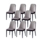 PU Leather Dining Chairs Nordic Style Parsons Armless Chair for Dining Room Grey 8 Piece Set Black Clearhalo 'Dining Chairs' 'Dining Tables & Seating' 'dining_chair' 'furn' 'furn_dining_chair' 'Furniture' 'Kitchen & Dining Furniture' 7224250