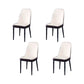 PU Leather Dining Chairs Nordic Style Parsons Armless Chair for Dining Room White-Brown 4 Piece Set Black Clearhalo 'Dining Chairs' 'Dining Tables & Seating' 'dining_chair' 'furn' 'furn_dining_chair' 'Furniture' 'Kitchen & Dining Furniture' 7224255