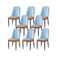 PU Leather Dining Chairs Nordic Style Parsons Armless Chair for Dining Room Light Blue Orange 8 Piece Set Gold Clearhalo 'Dining Chairs' 'Dining Tables & Seating' 'dining_chair' 'furn' 'furn_dining_chair' 'Furniture' 'Kitchen & Dining Furniture' 7224311