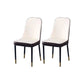 PU Leather Dining Chairs Nordic Style Parsons Armless Chair for Dining Room White-Brown 2 Piece Set Gold Clearhalo 'Dining Chairs' 'Dining Tables & Seating' 'dining_chair' 'furn' 'furn_dining_chair' 'Furniture' 'Kitchen & Dining Furniture' 7224320