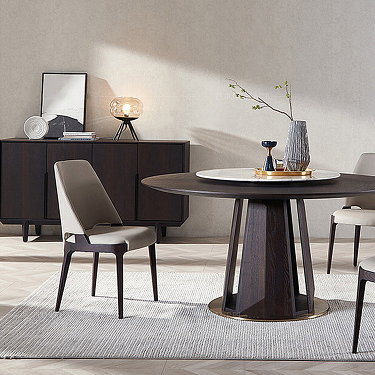 Modern Style Dining Chairs Upholstered Kitchen Chairs with Wood Legs