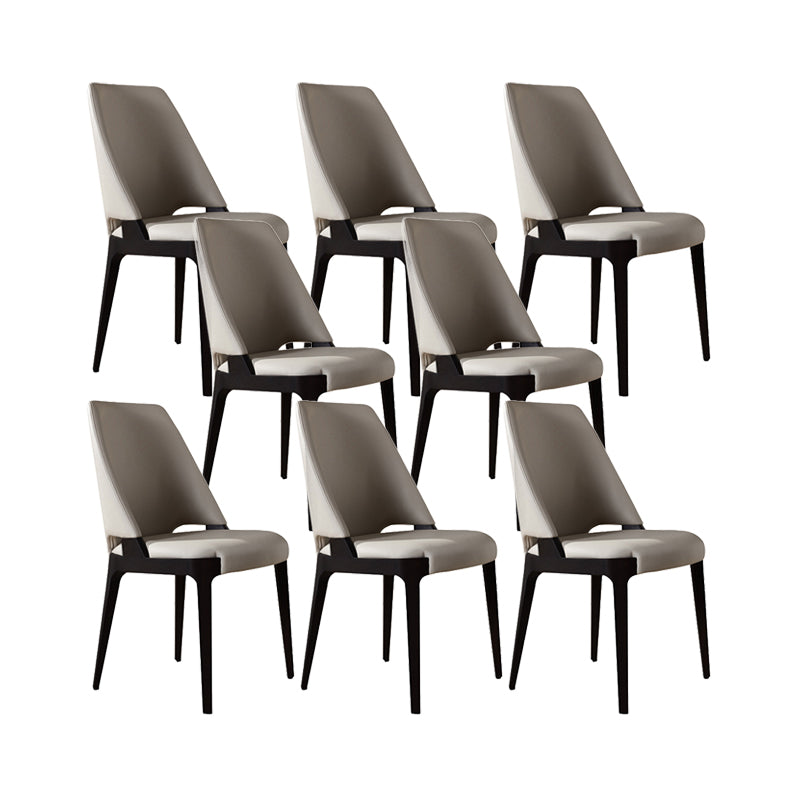 Modern Style Dining Chairs Upholstered Kitchen Chairs with Wood Legs