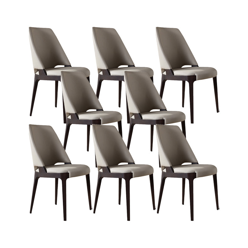 Modern Style Dining Chairs Upholstered Kitchen Chairs with Wood Legs