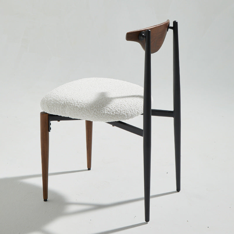 Industrial Style Armless Dining Chairs Solid Wood Open Back Chairs for Bedroom Clearhalo 'Dining Chairs' 'Dining Tables & Seating' 'dining_chair' 'furn' 'furn_dining_chair' 'Furniture' 'Kitchen & Dining Furniture' 7224468