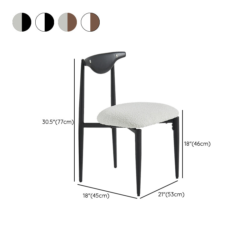 Industrial Style Armless Dining Chairs Solid Wood Open Back Chairs for Bedroom Clearhalo 'Dining Chairs' 'Dining Tables & Seating' 'dining_chair' 'furn' 'furn_dining_chair' 'Furniture' 'Kitchen & Dining Furniture' 7224492