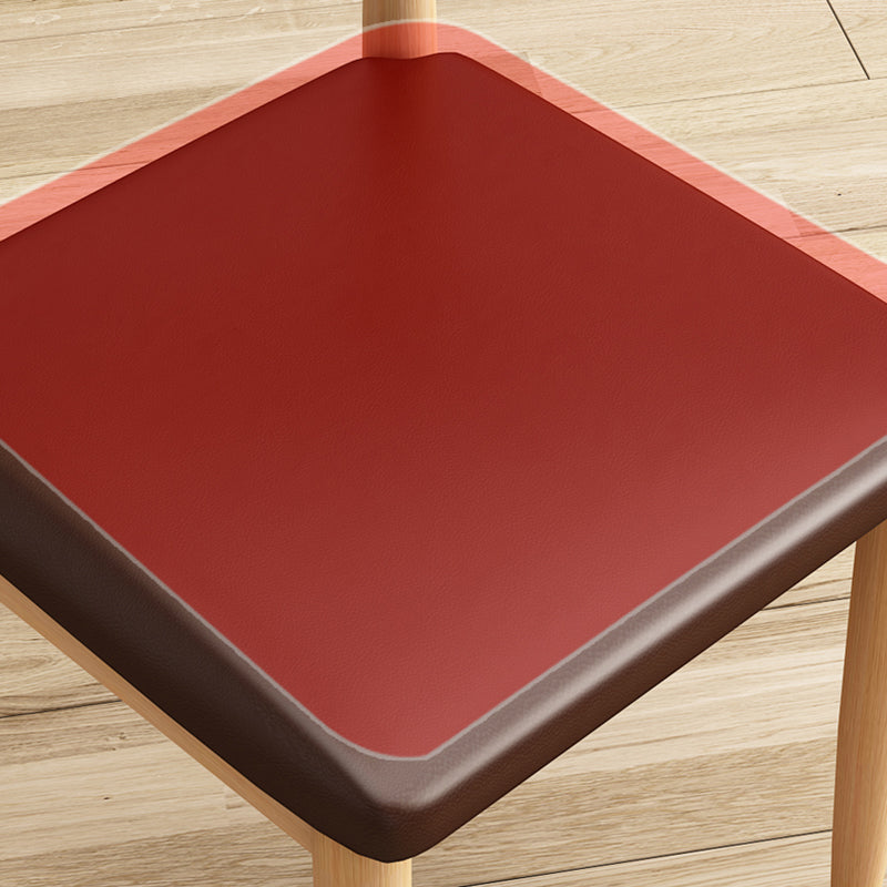 Moderne keuken eetstoelen open achterste eetkamerstoel met metalen basis