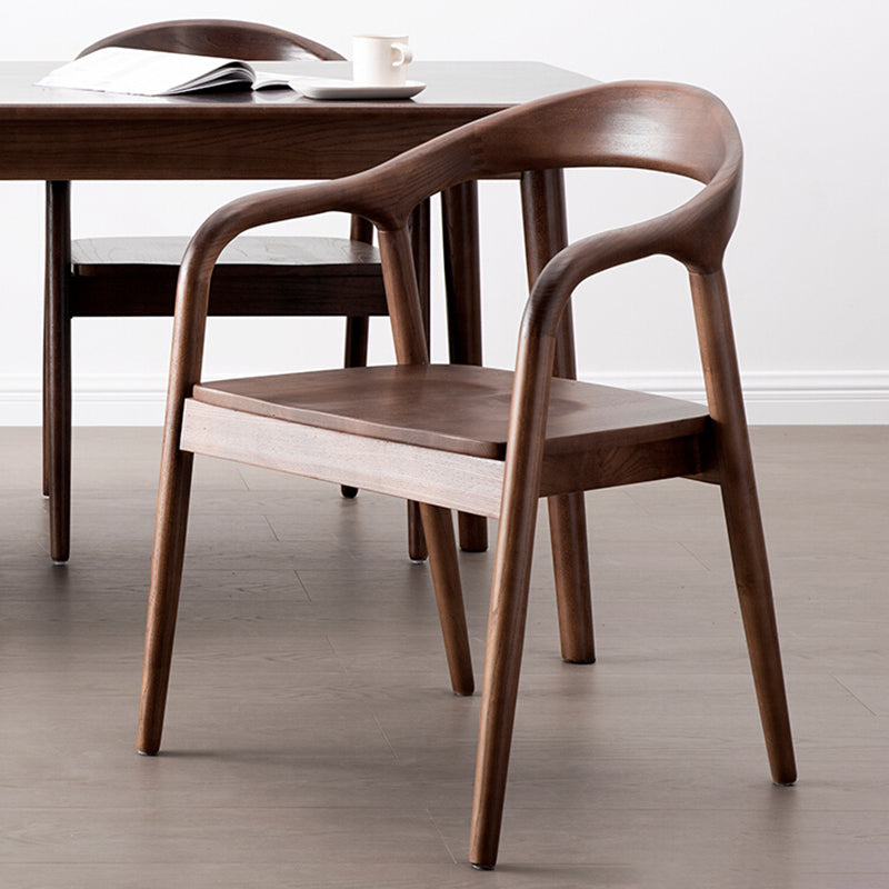 Solid Wood Dining Chairs Nordic Style Open Back Dining Chair Clearhalo 'Dining Chairs' 'Dining Tables & Seating' 'dining_chair' 'furn' 'furn_dining_chair' 'Furniture' 'Kitchen & Dining Furniture' 7224585