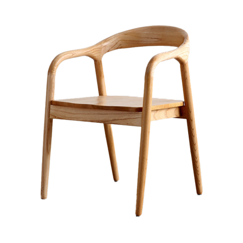 Solid Wood Dining Chairs Nordic Style Open Back Dining Chair Clearhalo 'Dining Chairs' 'Dining Tables & Seating' 'dining_chair' 'furn' 'furn_dining_chair' 'Furniture' 'Kitchen & Dining Furniture' 7224593