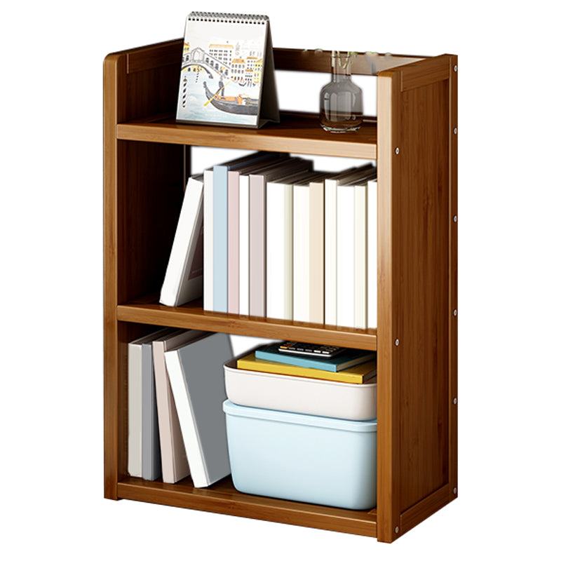 Contemporary Lacquered Accent Chest, Rectangle Storage Chest with Shelves 15.7"L x 7.9"W x 25.6"H Brown Clearhalo 'Cabinets & Chests' 'cabinets_chests' 'furn' 'furn_cabinets_chests' 'Furniture' 'Living Room Furniture' 7224988