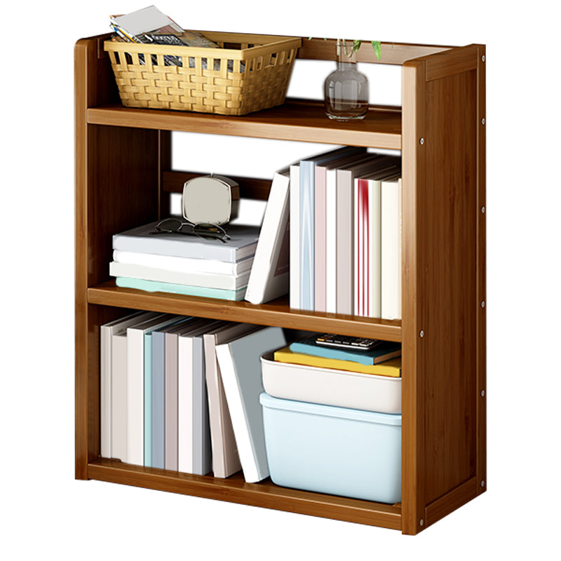 Contemporary Lacquered Accent Chest, Rectangle Storage Chest with Shelves 19.7"L x 7.9"W x 25.6"H Brown Clearhalo 'Cabinets & Chests' 'cabinets_chests' 'furn' 'furn_cabinets_chests' 'Furniture' 'Living Room Furniture' 7224989