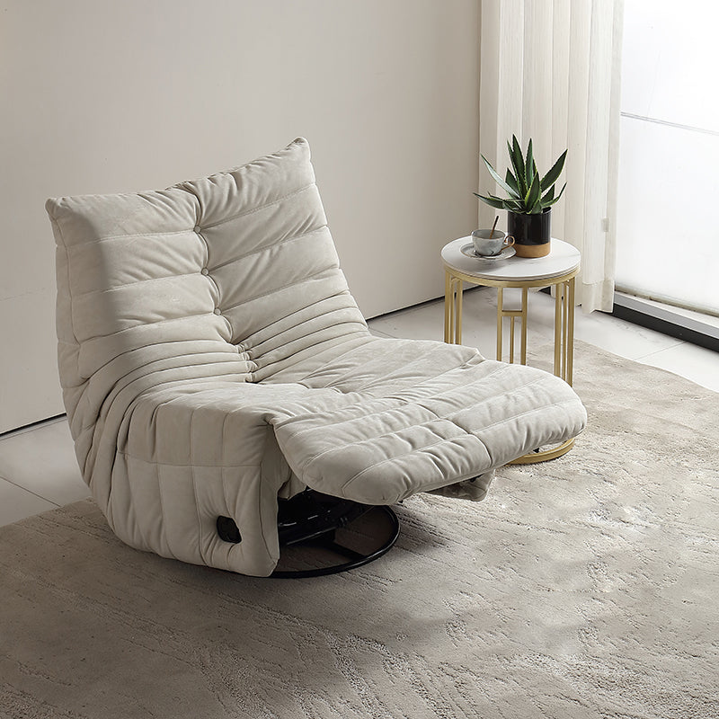 Chaise inclinable de couleur unie à bascule à bascule