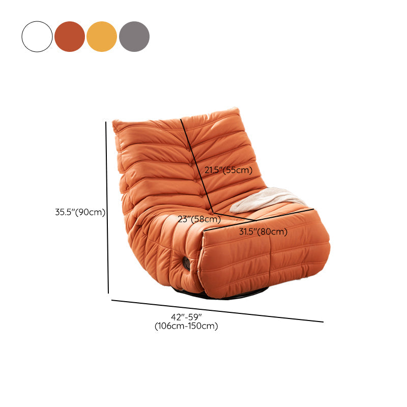 Chaise inclinable de couleur unie à bascule à bascule