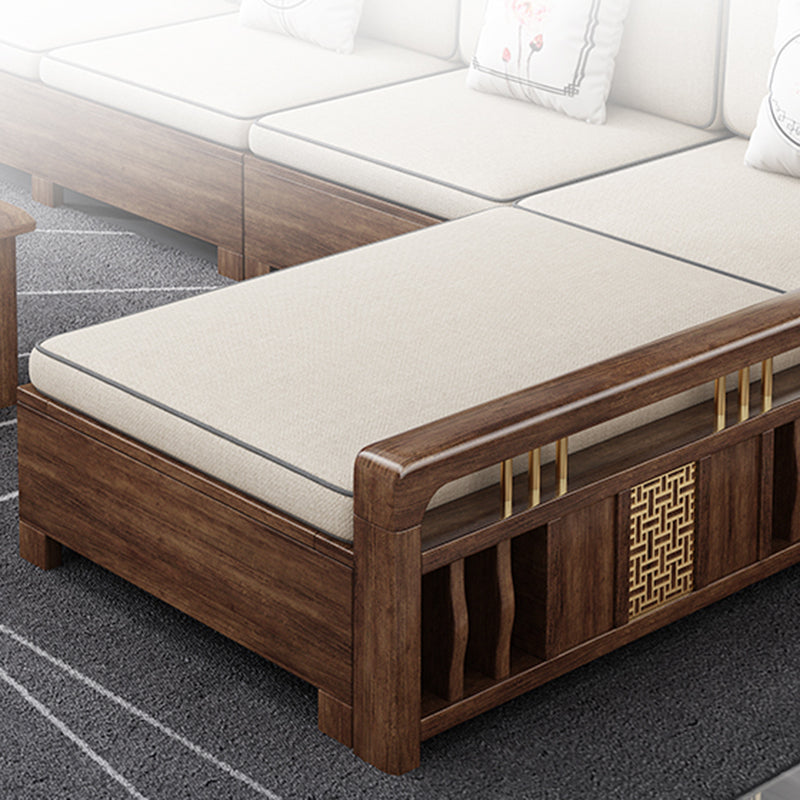 L-Shaped Square Arms Sofas Water Resistant Wooden Sectionals Clearhalo 'furn' 'furn_sectionals' 'Furniture' 'Living Room Furniture' 'Sectionals' 7225042