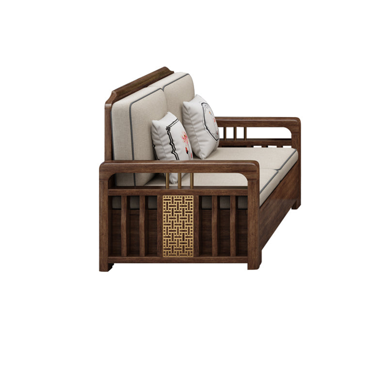 L-Shaped Square Arms Sofas Water Resistant Wooden Sectionals 2-Seater Sofa Cotton and Linen Clearhalo 'furn' 'furn_sectionals' 'Furniture' 'Living Room Furniture' 'Sectionals' 7225043