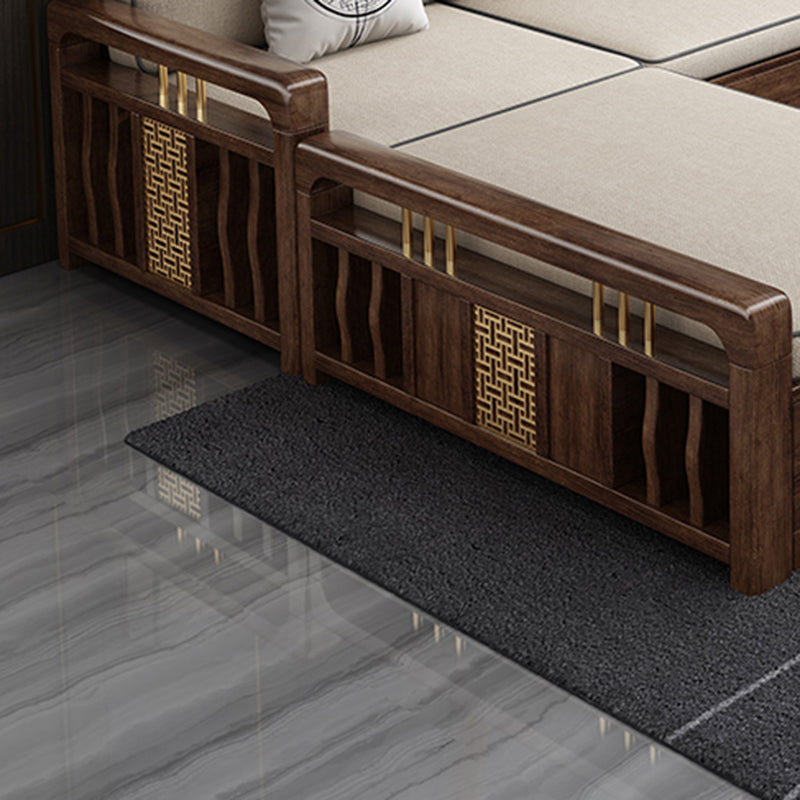 L-Shaped Square Arms Sofas Water Resistant Wooden Sectionals Clearhalo 'furn' 'furn_sectionals' 'Furniture' 'Living Room Furniture' 'Sectionals' 7225044