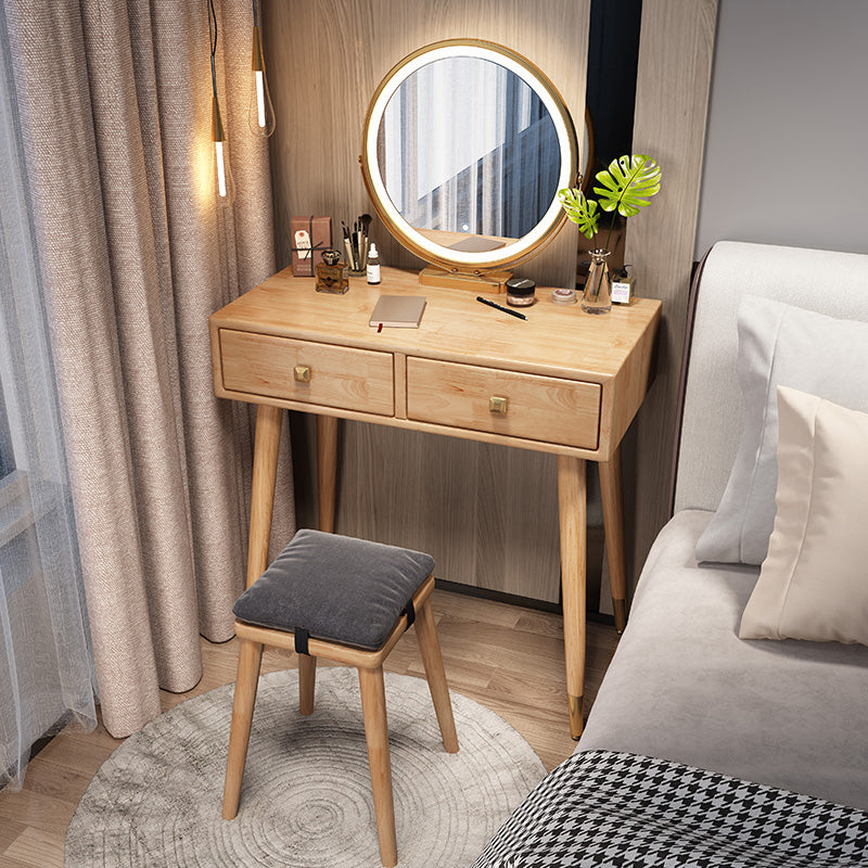 Skandinavischer Gummi -Make -up -Schalter mit Schubladen -Waschtisch