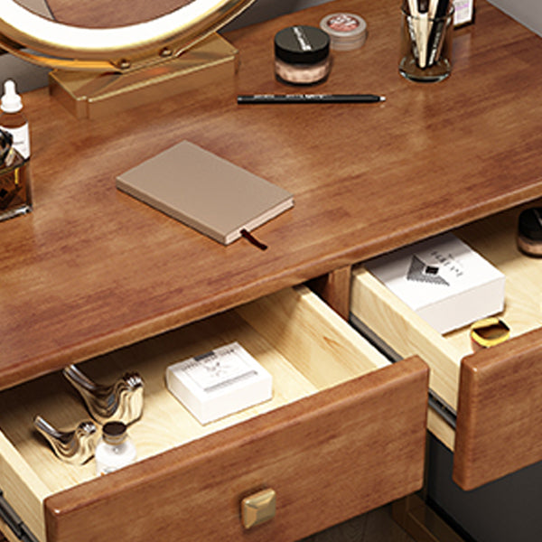 Skandinavischer Gummi -Make -up -Schalter mit Schubladen -Waschtisch