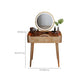 Modern Drawers Dressing Table Solid Wood Dresser Mirrored Vanity Set Clearhalo 'Bedroom Furniture' 'furn' 'furn_makeup_vanities' 'Furniture' 'Makeup Vanities' 'makeup_vanities' 7225089