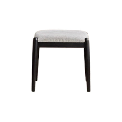 Modern Black Dressing Table Stool Set Wooden Vanity Dressing Table for Bedroom