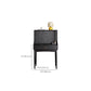 Modern Black Dressing Table Stool Set Wooden Vanity Dressing Table for Bedroom