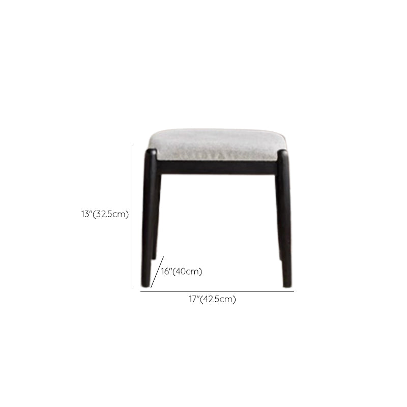 Modern Black Dressing Table Stool Set Wooden Vanity Dressing Table for Bedroom