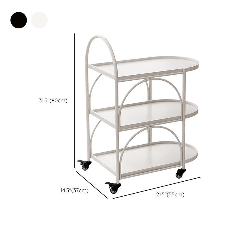 14" Wide Contemporary Corner Table 3-Tier Side Table with Storage