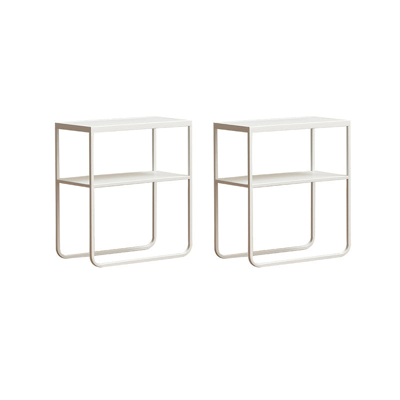 9" Wide Contemporary Corner Table Rectangular Accent Side Table White 2 Clearhalo 'Coffee & Accent Tables' 'End & Side Tables' 'end_side_tables' 'furn' 'furn_end_side_tables' 'Furniture' 'Living Room Furniture' 7225186