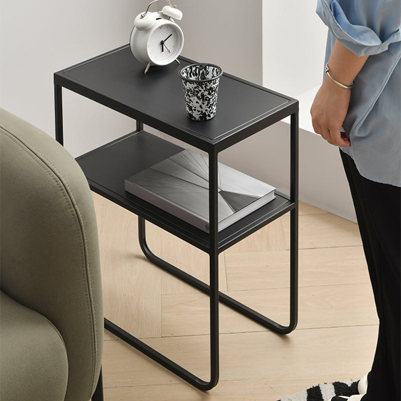 9" Wide Contemporary Corner Table Rectangular Accent Side Table Clearhalo 'Coffee & Accent Tables' 'End & Side Tables' 'end_side_tables' 'furn' 'furn_end_side_tables' 'Furniture' 'Living Room Furniture' 7225188