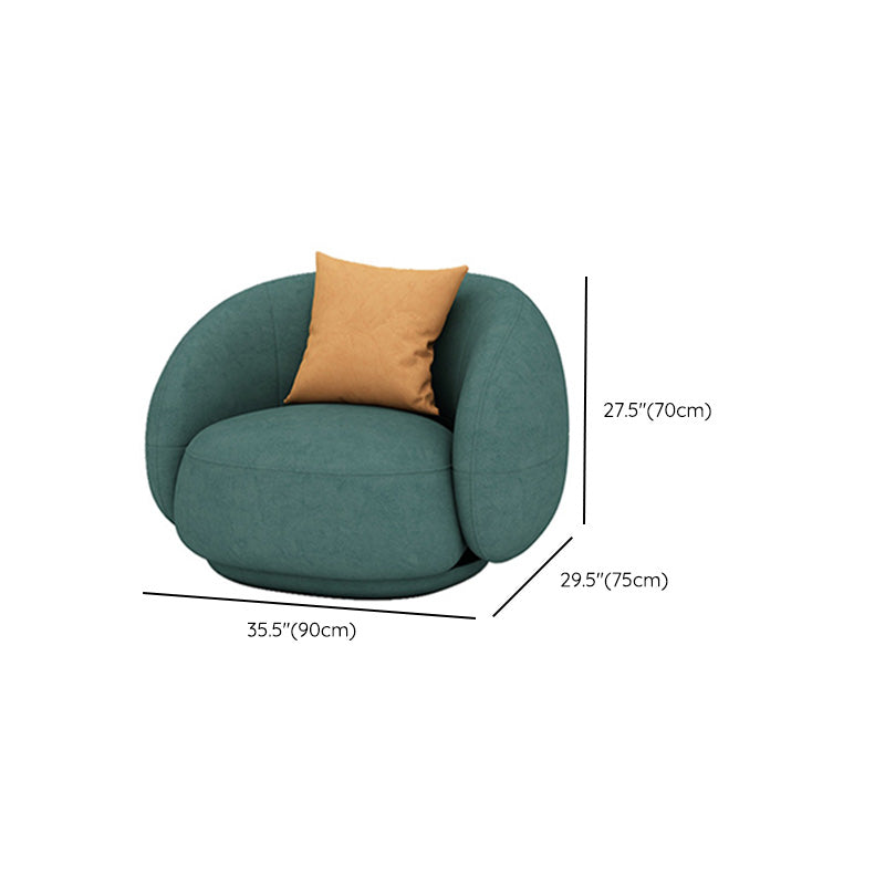 35" Wide Contemporary Sofa Forest Green Leather Stationary Seating Clearhalo 'furn' 'furn_sofas' 'Furniture' 'Living Room Furniture' 'Sofa' 'sofas' 7225232